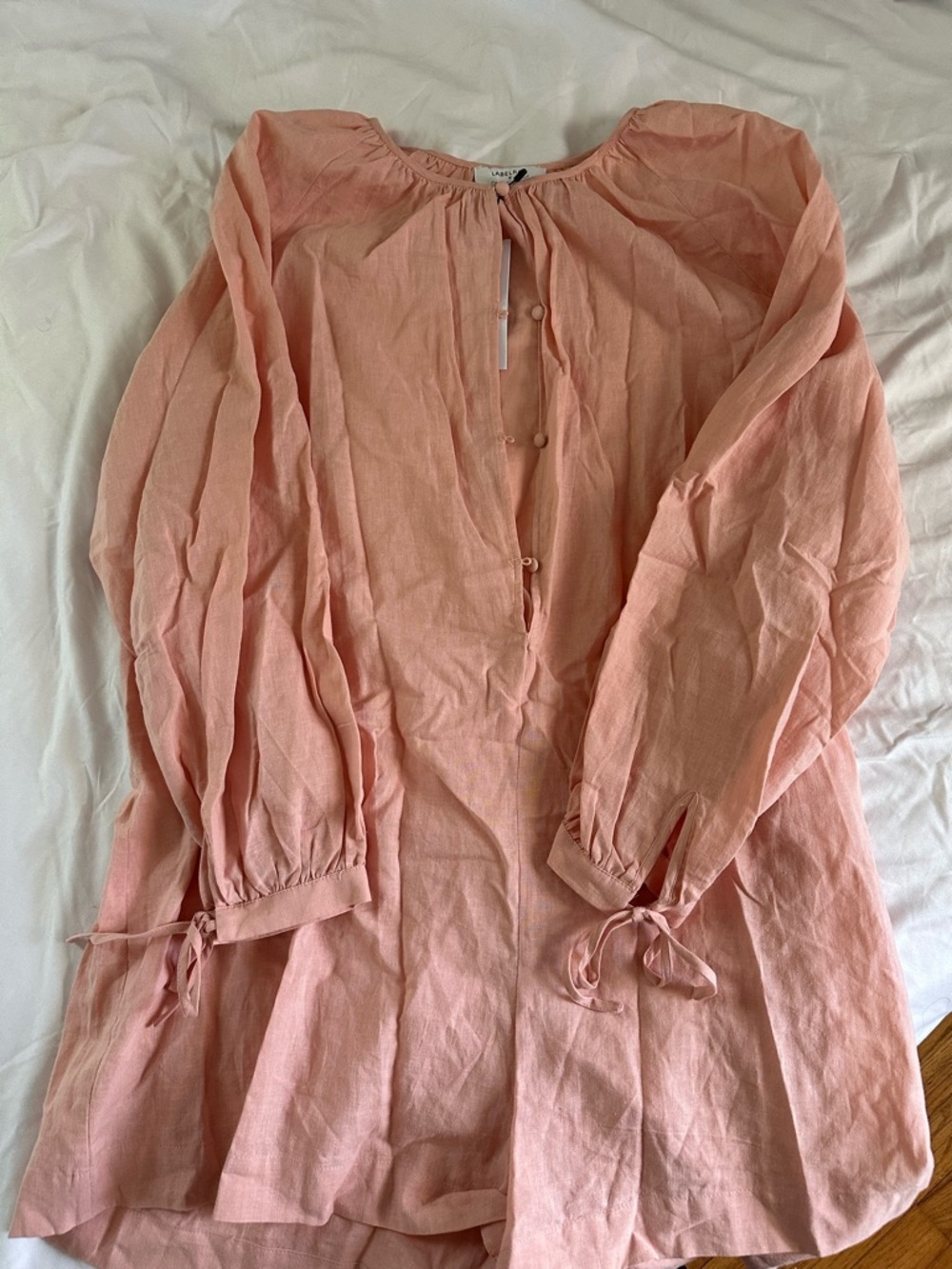 Light Pink Peasant Tunic romper